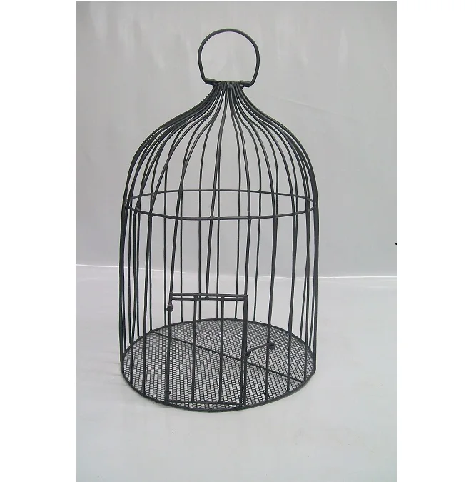 Round Shape Black Colored Bird Cage for Home Decor Garden & Farmhouse Decorative Birds at Wholesale Rate
