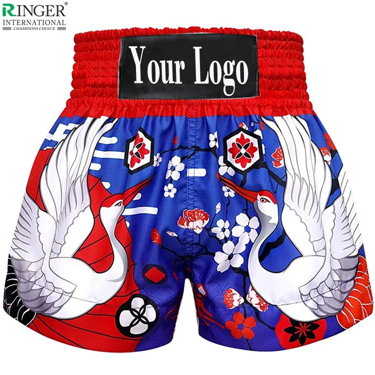 New Arrival Soft Wear Men Muay Thai Shorts Wrestling Fight Shorts Muay Thai Boxing Shorts