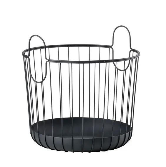 Top Selling Set Of Beverage Baskets Set Eco Friendly Metal Classical Style Custom Color Storage Baskets Basket Made In India
