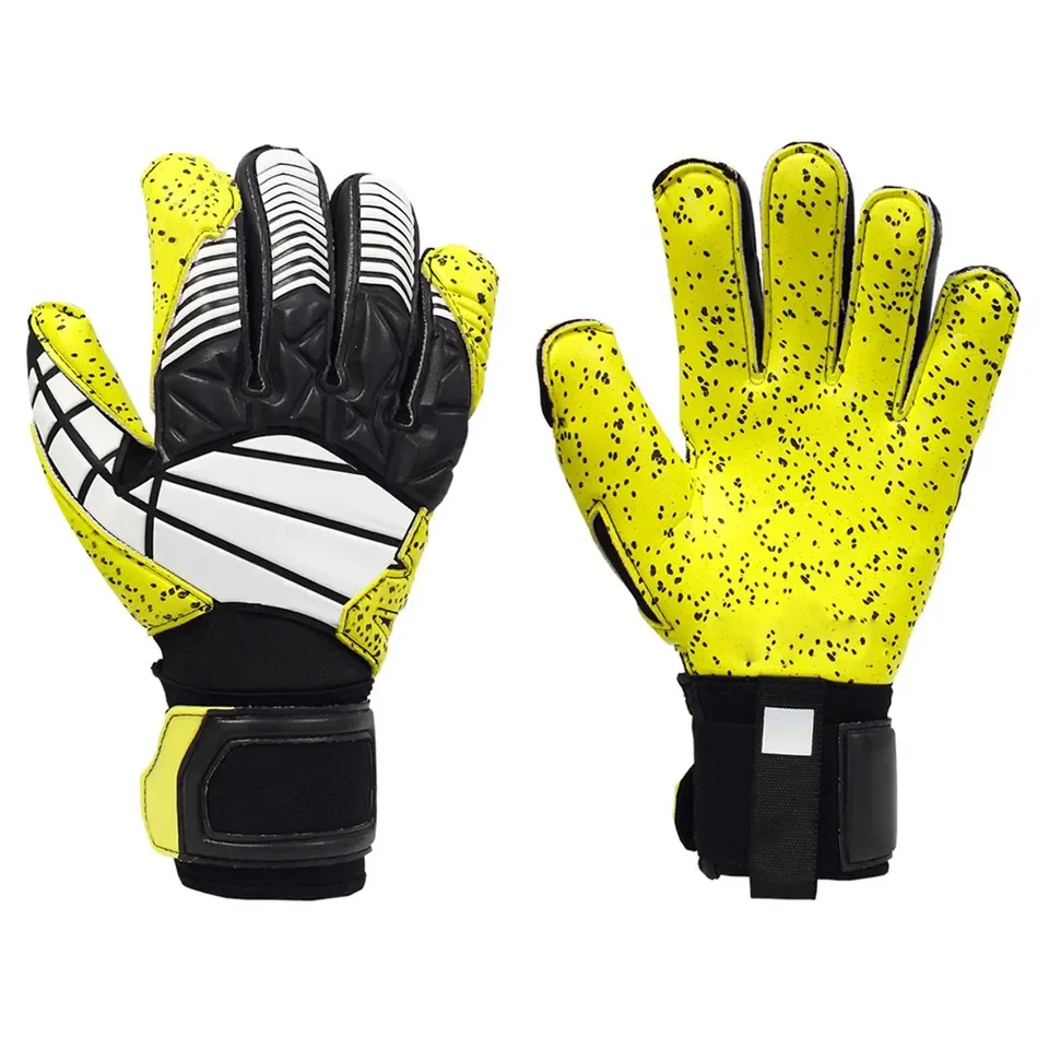 Adults Kids Size Latex Soccer Goalkeeper Gloves Professional Football Goalkeeper Gloves Strong Protection Football Match Gloves