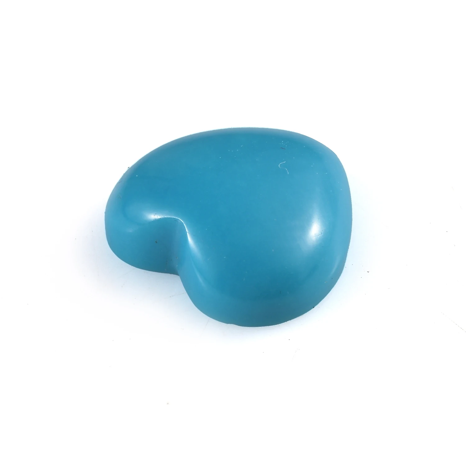 Natural Sleeping Beauty Turquoise 12mm Smooth Heart Shape Cab Arizona Turquoise Cabochon Loose Gemstone at Wholesale Price