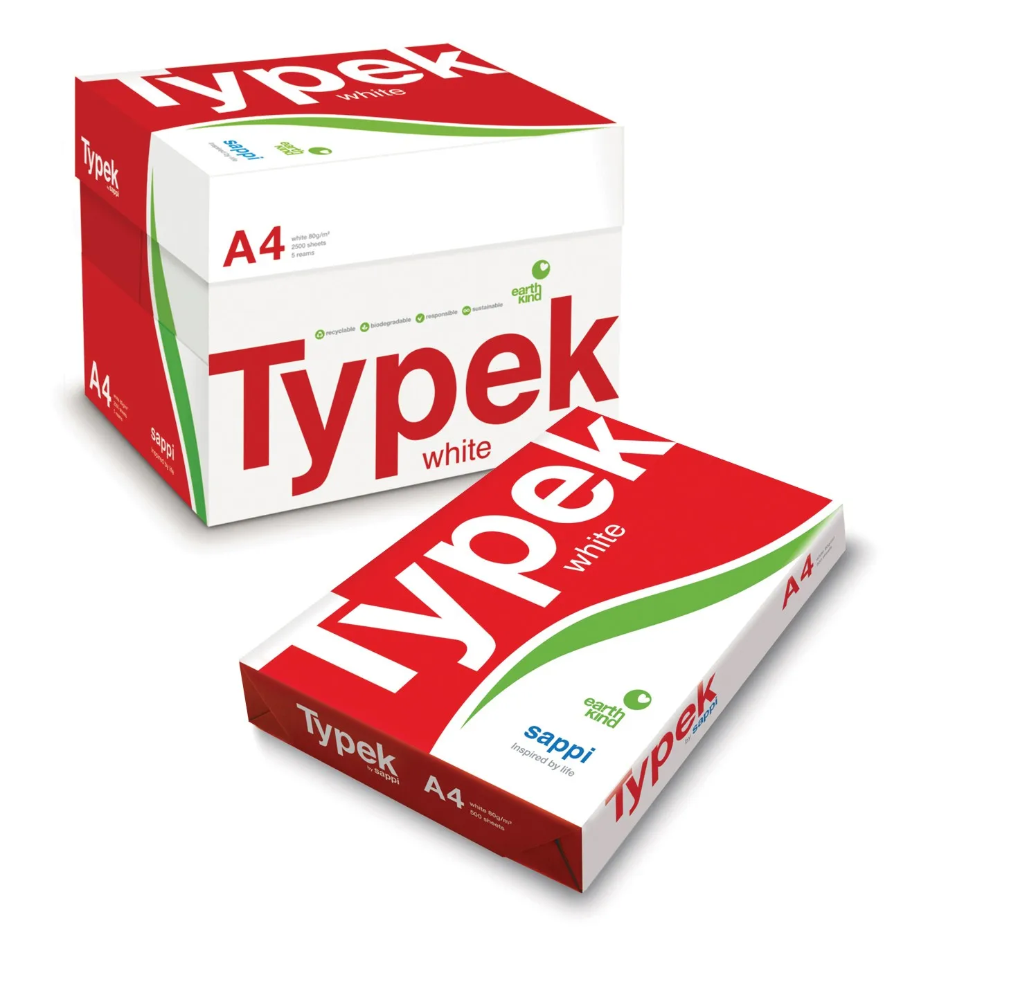 Buy Typek A4 copy paper | TYPEK white bond paper A4 500 sheets Per ream 5 rims per Box for sale