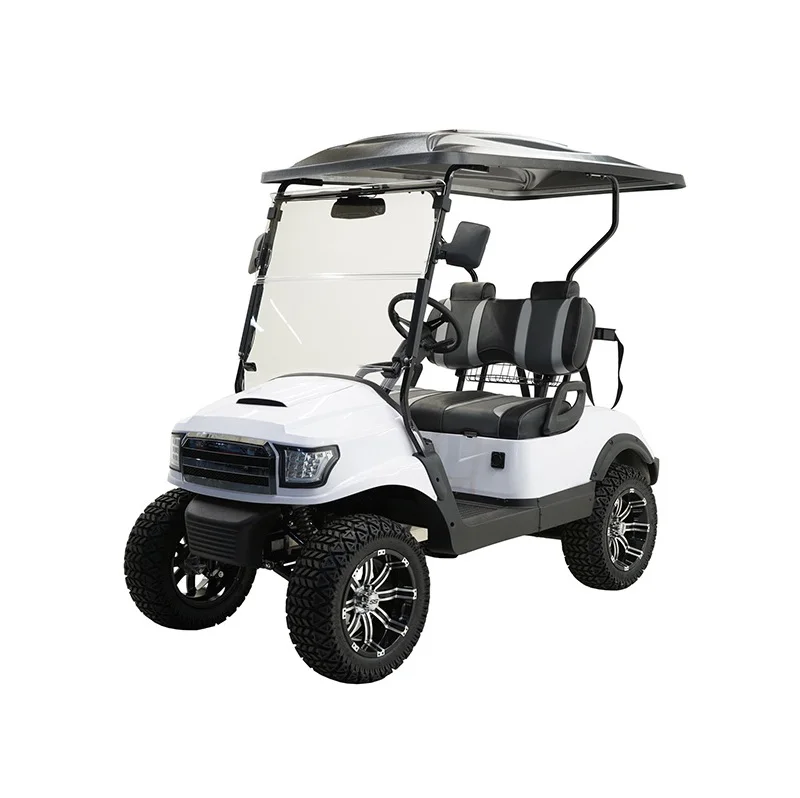 Hot Sale 5KW Farm Utility Off Road Electric 4 Seaters Golf Cart With Folding Windshield