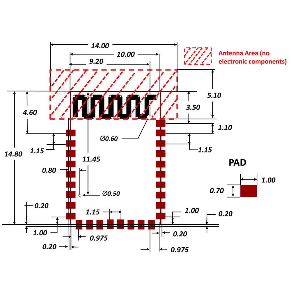 Taiwan Made RF Automation Blue tooth Low Energy 4.2 & 5.0 TI CC2640R2F Wireless Module