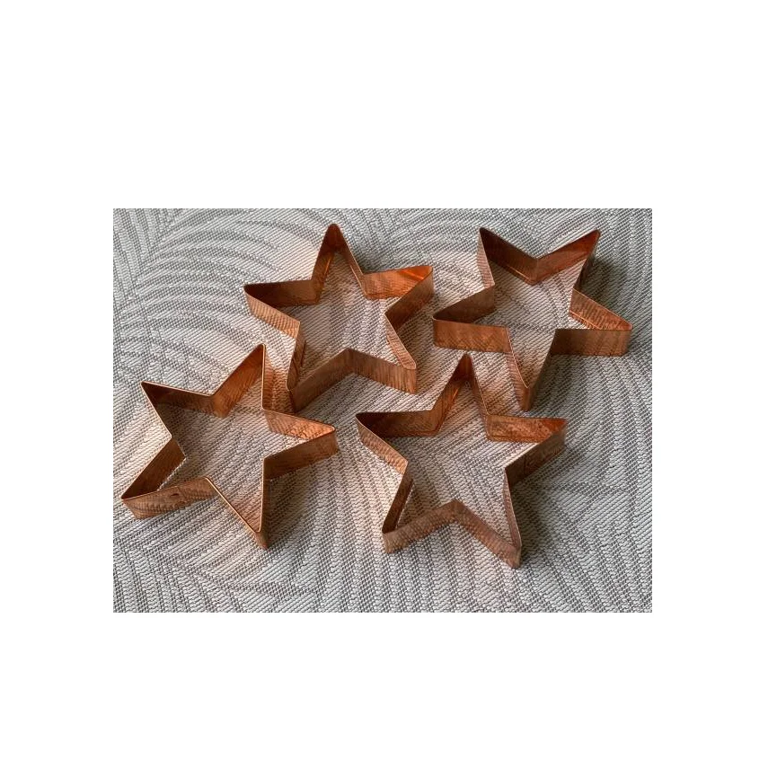 Copper Cookie Cutters Food Grade Cake Tools and Bases for Baking for customized size at best price