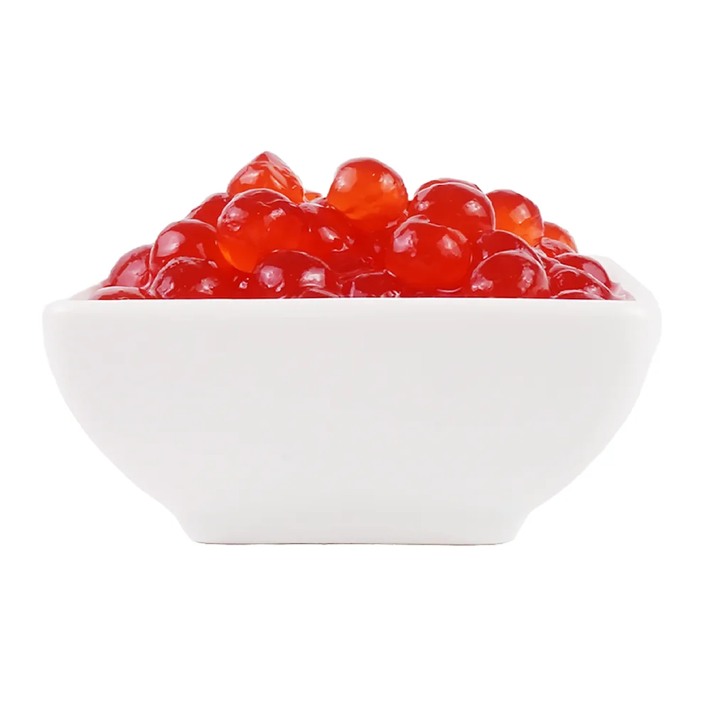 Taiwan product New Strawberry Konjac Boba, Bursting Flavor, Perfect for Jasmine Milk Tea