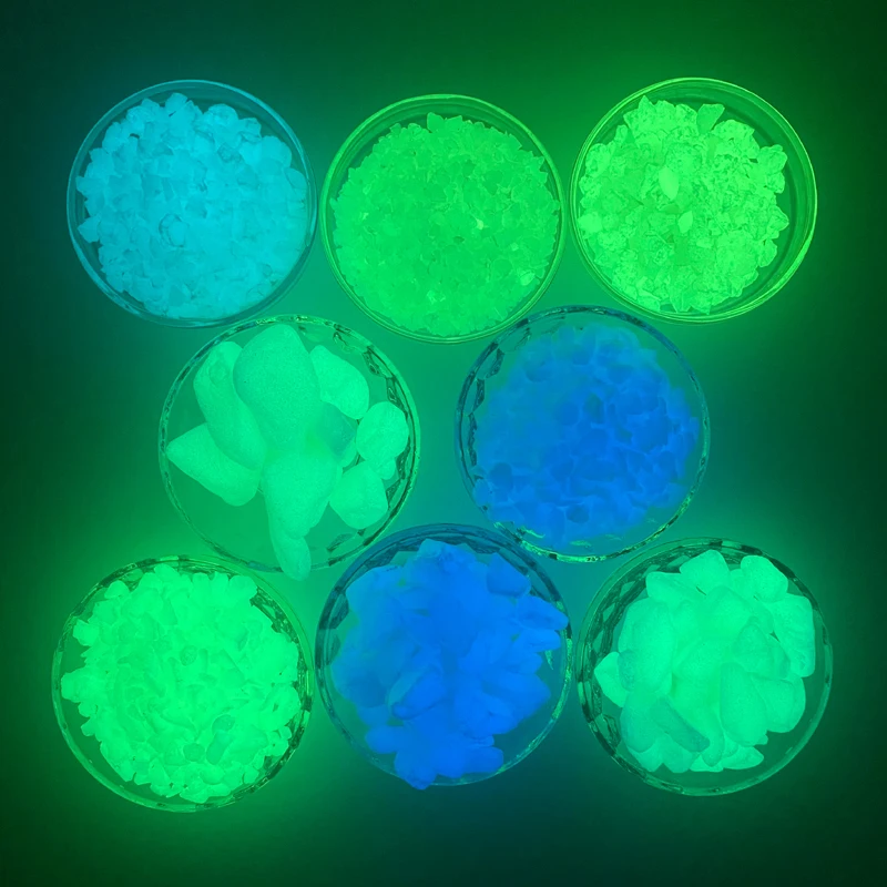 Glowing Pebbles Stones Natural Glowing Luminous Stone Glow Stones for Garden Decoration