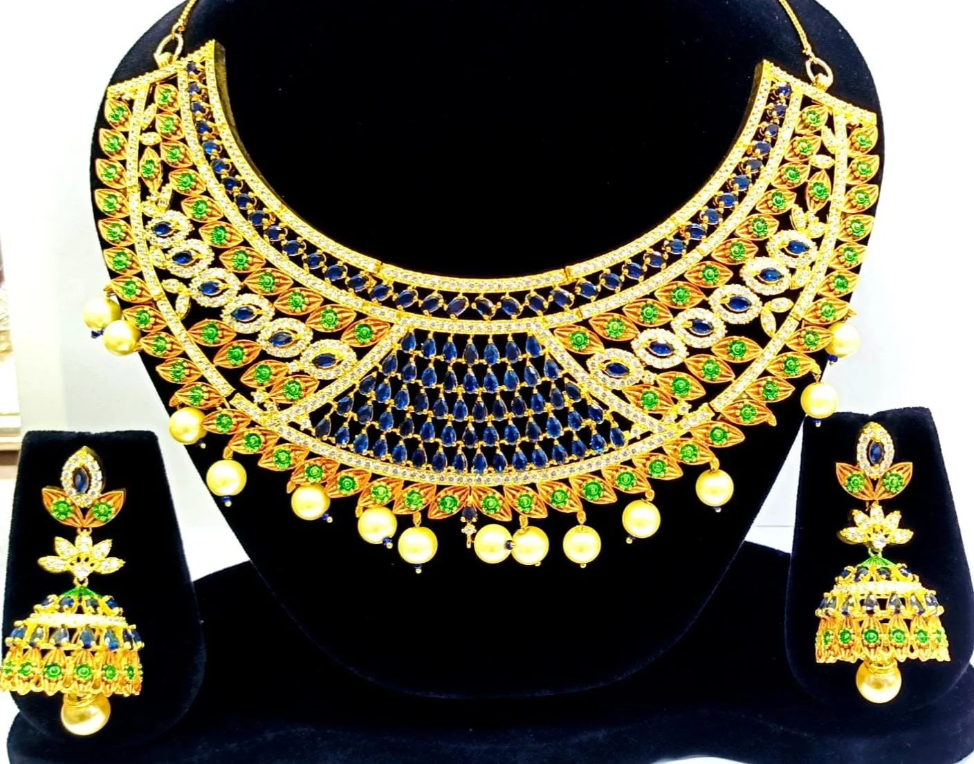 Fashion jewelry  Wedding Bridal Big Jewelry Set For Women Jewellery - Buy Pearl Jewelry Set wedding Jewelry Set