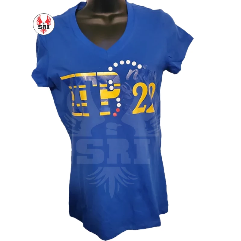 Sigma Gamma rho Custom Made Embroidered Sorority T-Shirt | SGRho Sorority Ladies Customized Polyester Sublimated Tees