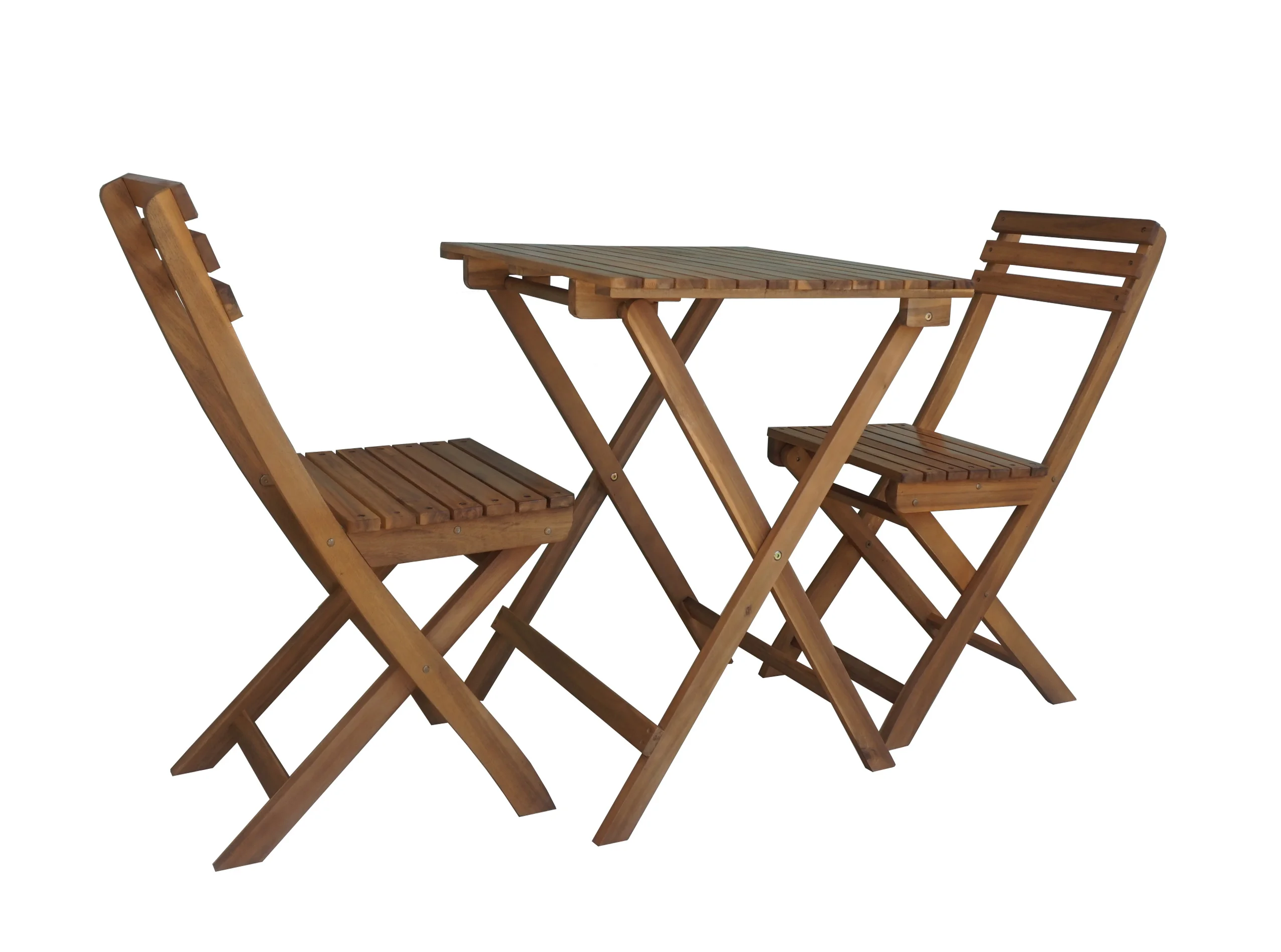 Small outdoor set HALAY Bistro set Table and 2 Chairs Made of Wood High Standard from Vietnam Vendors