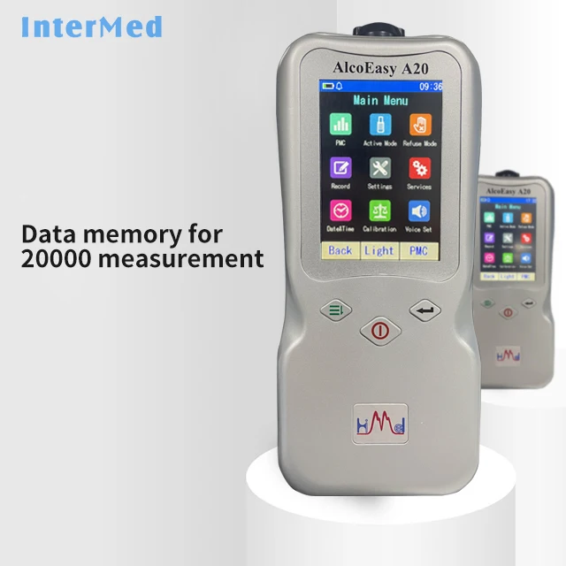 OEM ODM Rechargeable Breath Alcohol Tester 3.2 Inch Touch Screen Breathalyzer  Fuel Cell Sensor