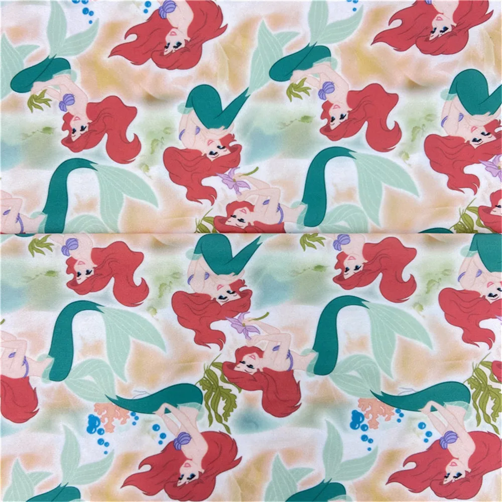 new arrival skin friendly polyester sun block digital printed SPF swim custom print poly fabric for summer