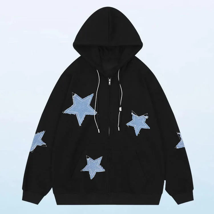 Custom cropped heavyweight hoodie 400 gsm vintage distressed embroidery patch applique cut and sew acid stone washed hoodies men