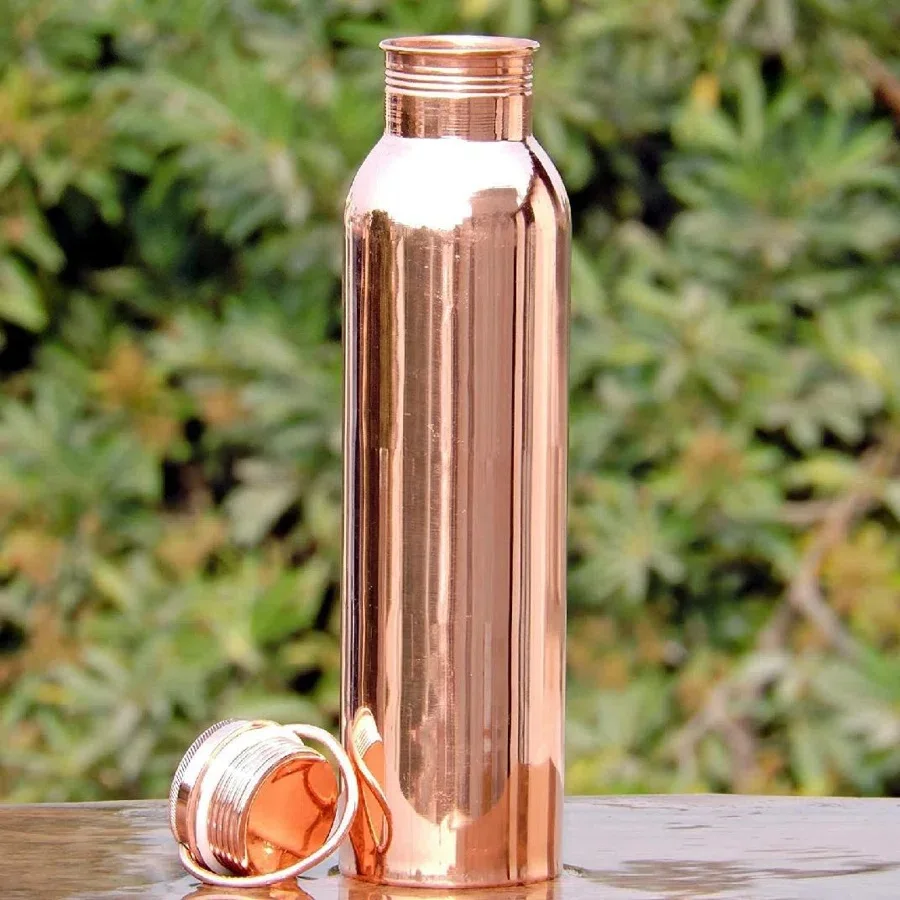Greatest Hot Selling High Quality Copper Water Bottle With Shining  Stylish Copper Water Bottle Buy From India