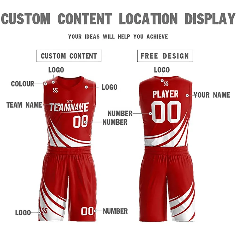 Custom youth basketball uniforms latest basketball sleeveless jersey design wholesale custom cheap price basketball uniform