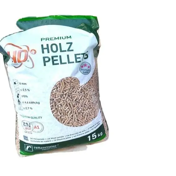 GRADE Top Europe Wood Pellets 15 kg Wood Pellet Din plus/EN plus-A1 Wood