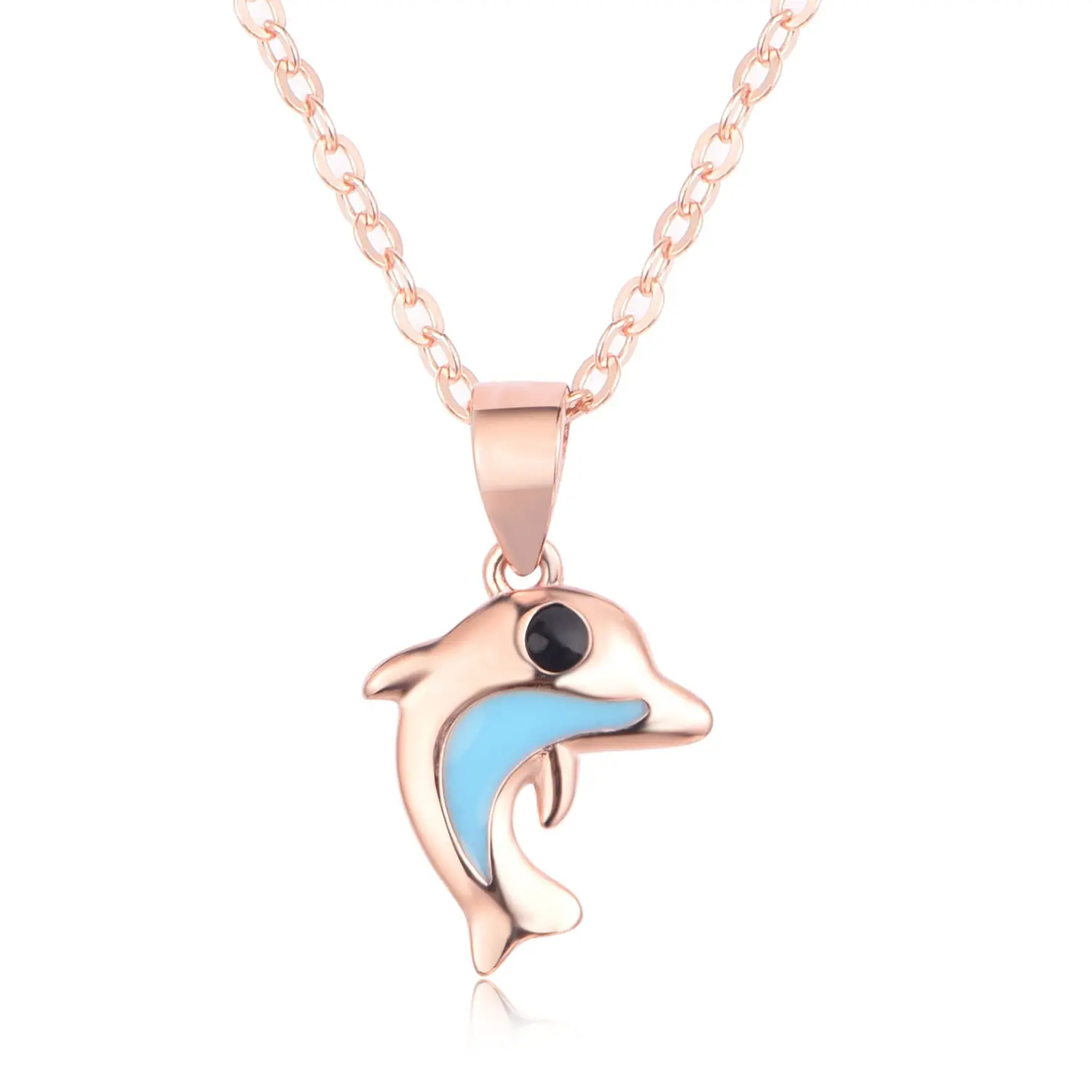 Gold Plated Dolphin Kids Jewelry Set Girls Children 925 Sterling Silver Wholesale Kids Jewelry for Kids