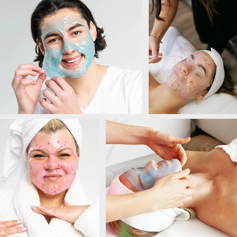 Wholesale Golden Peel-Off Egyptian Rose Rubber Face Mask Hydro Jelly Individual Masks Jelly Mask Powder For Face And Body