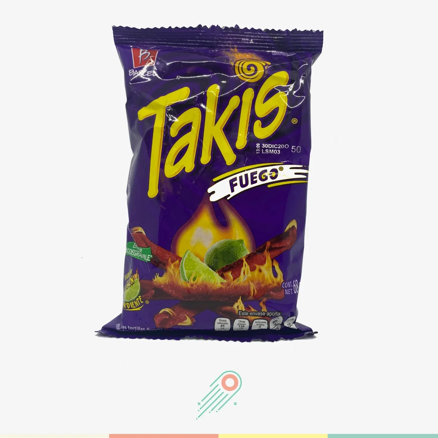Takis Mini Fuego Tortilla Chips offer an intense flavor combination of hot chili pepper and lime