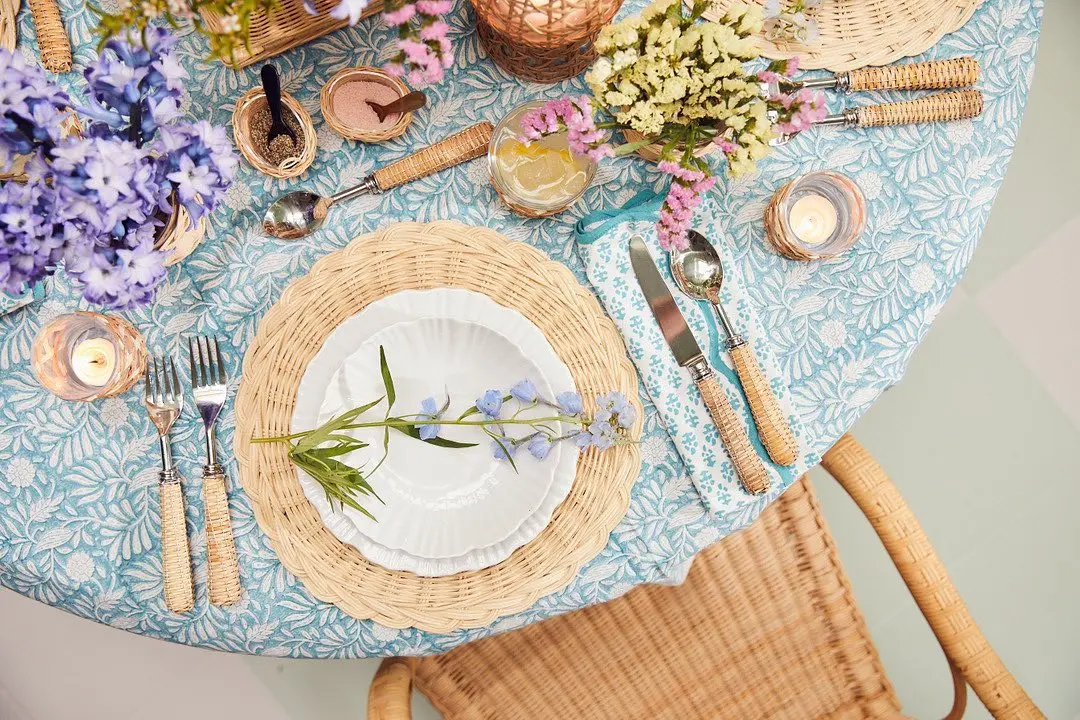 Elegant Handcrafted Round Rattan Placemat Natural Rattan Placemat For Dining Table Home Decor Wholesale From Vietnam