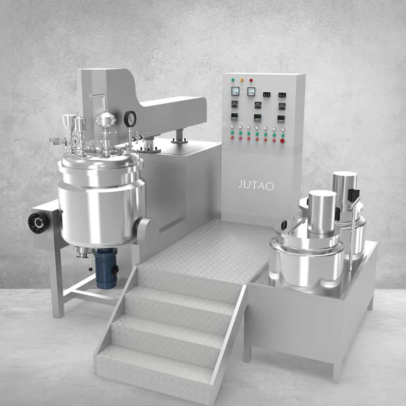 New design high shear vacuum homogenizer emulsifier mixer for making skincare products hair mask mud