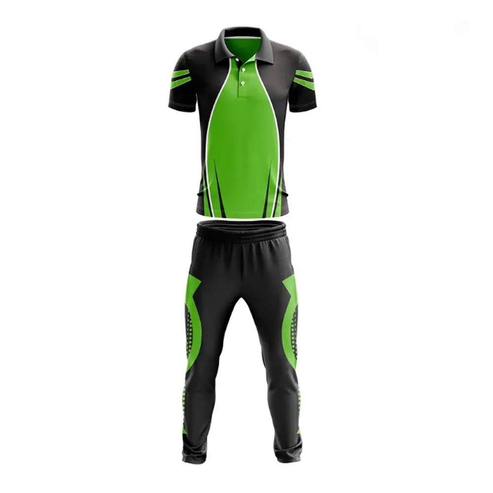 High Quality Custom Sublimated Cricket Uniforms with Team Name and Brand Logo Best in Genre