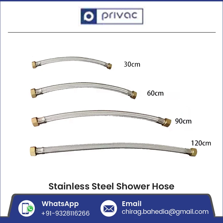 Customized High Quality Plumbing Supply Hose Pipe Stainless Steel 304 Wire Braided Flexible Hose for Toilet