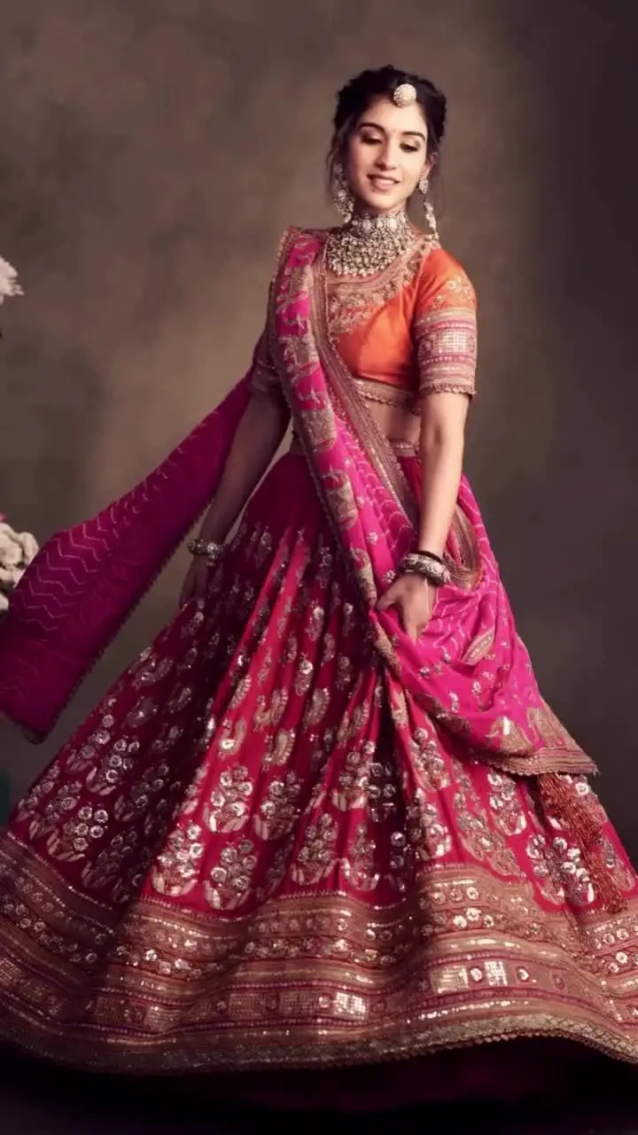 Reception Lehenga Choli For Pakistani Bride Heavy Lehenga Customize Dress Asian Bridal Wedding Dresses From Indian Supplier