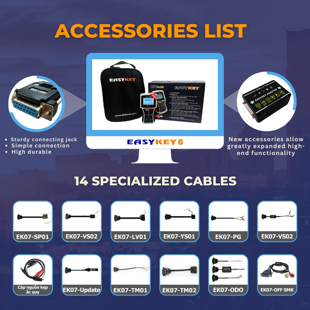 DTDAuto Easykey- Tool Smart Key System on Vehicles, on  Simulator & Fast Automatic Programming Direct to SCU & ECM