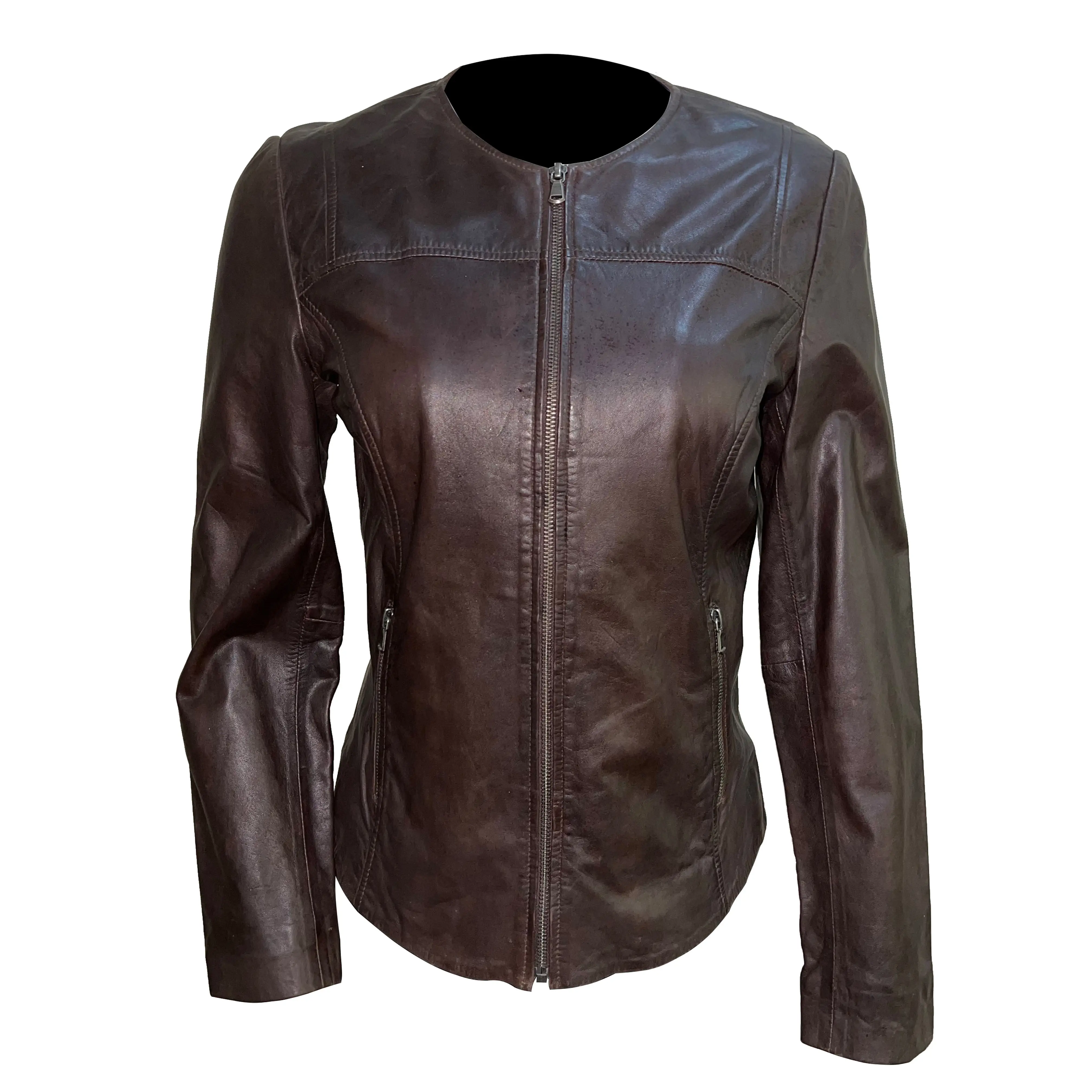 2024 Новое поступление зимние модные кожаные куртки для женщин