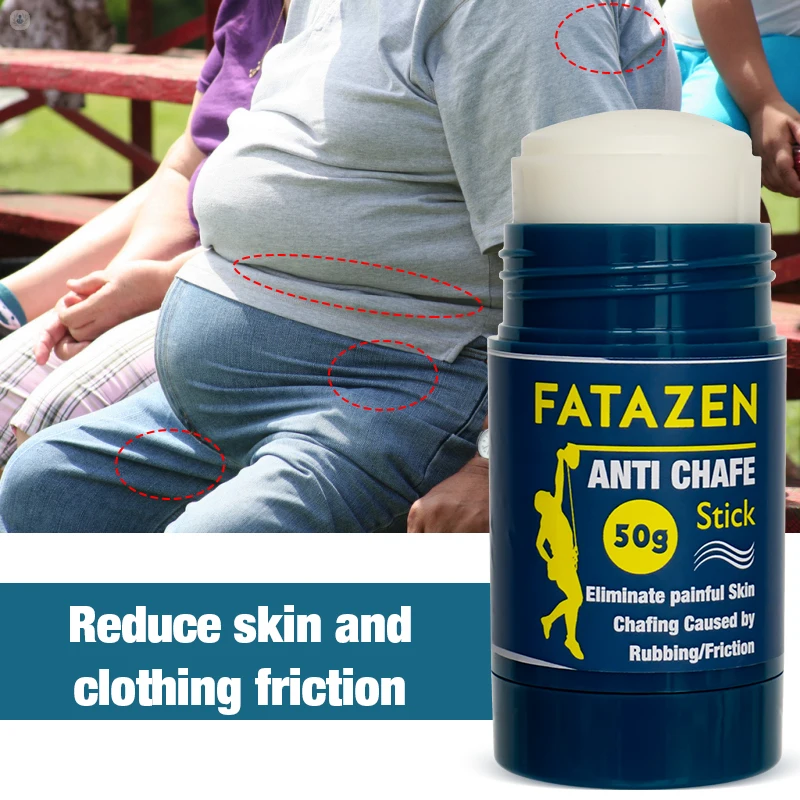 FATAZEN Natural Organic Private Label Anti-Chafe Stick For Thigh Rescue Balm Body Glide Chamois Butters Assos Chub Rub Stick