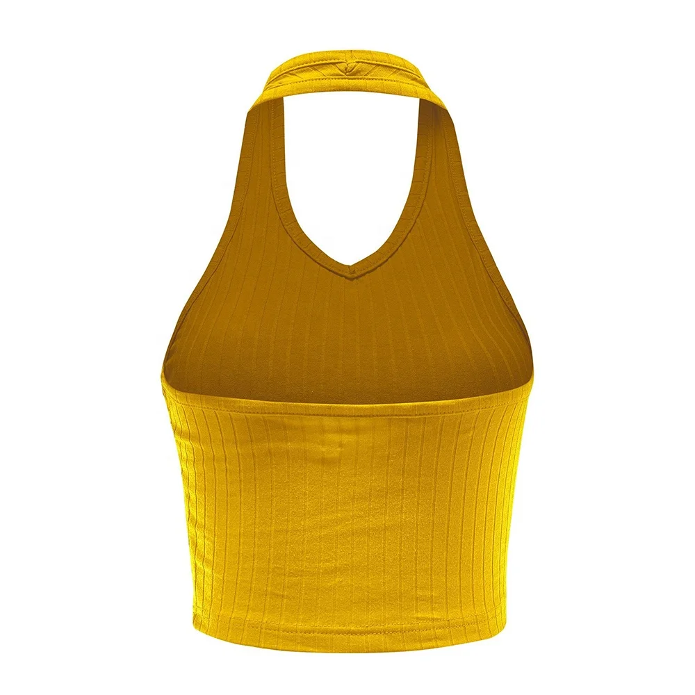 New Wholesale Women Fashion Custom Logo Print Shirt Sexy Ladies Summer Plain Tight Crop Tops Super Comfortable Sustainable