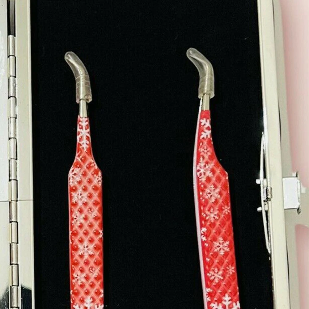 Wholesale Beauty Custom Label Volume Extension Pointed Eyelash Tweezers Best Quality OEM Design