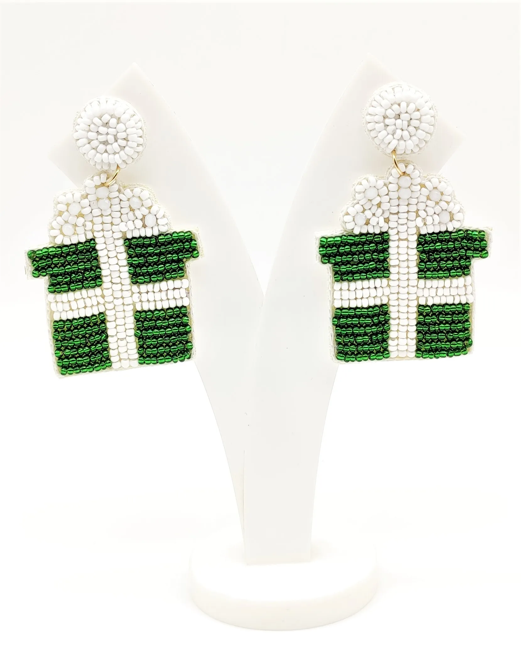 Buy 2024 Europe and America Santa Candy House Earrings Acrylic Truck Christmas Tree Ball Snowman Pendant Earrings At Affordable Price