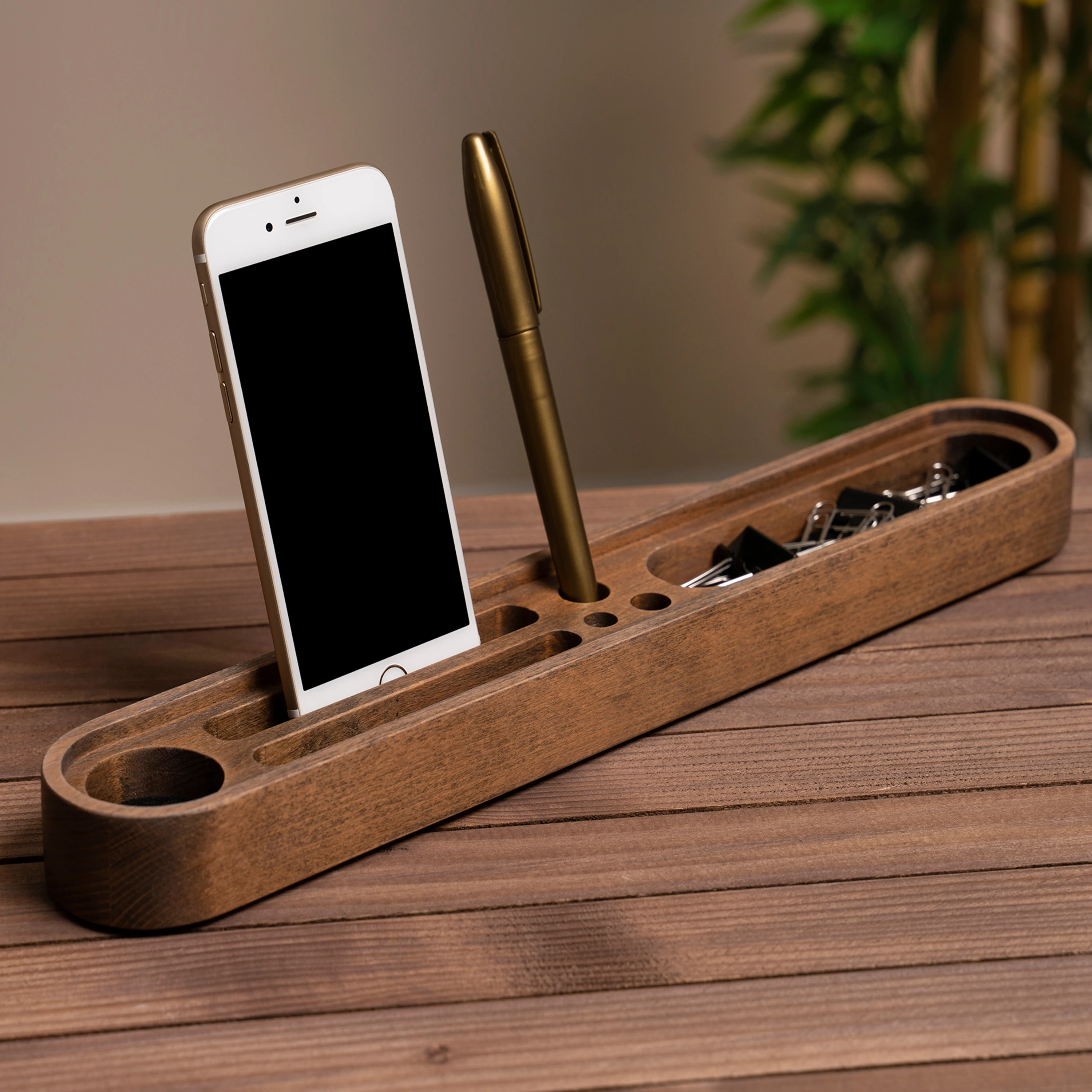 office Solid Wood Desk accessory wooden table organizer work space organization office desk organizen new job solid walnut wood