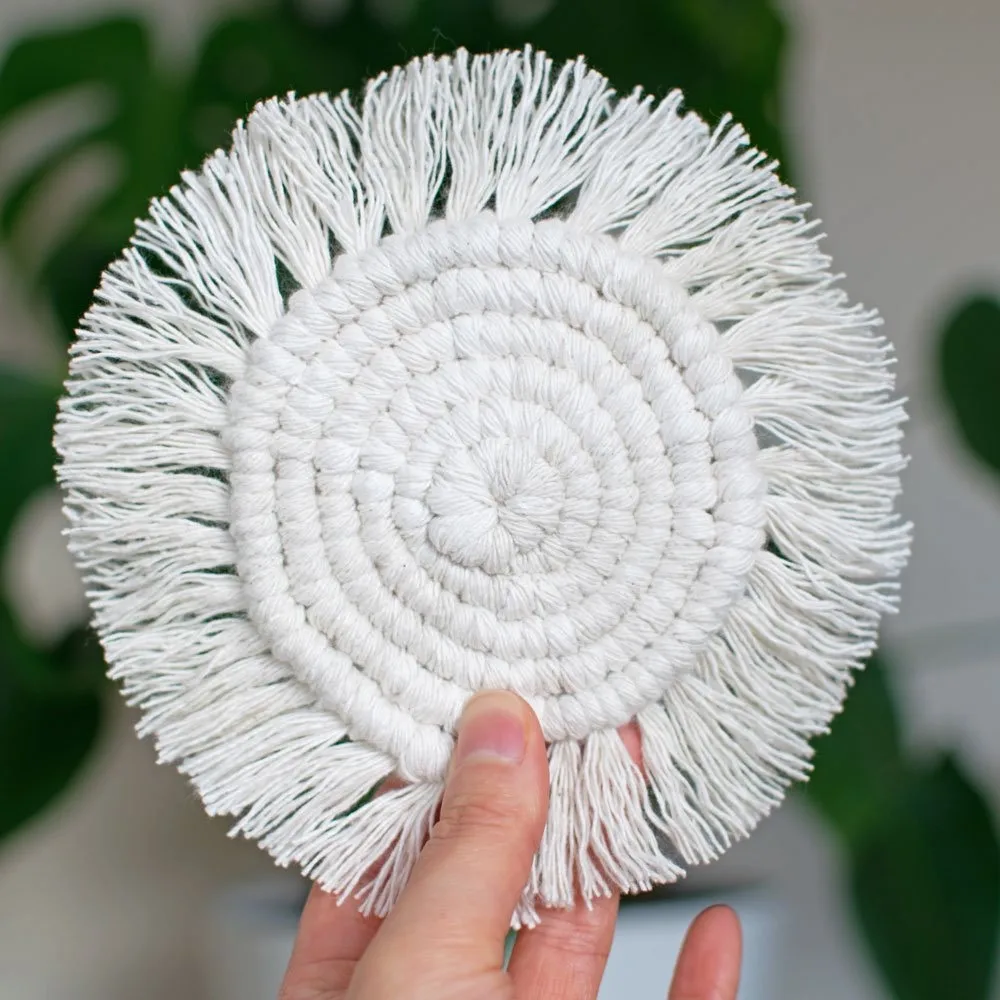 CHEAPEST Handmade Boho Macrame Coasters For Dining Table Home Decor