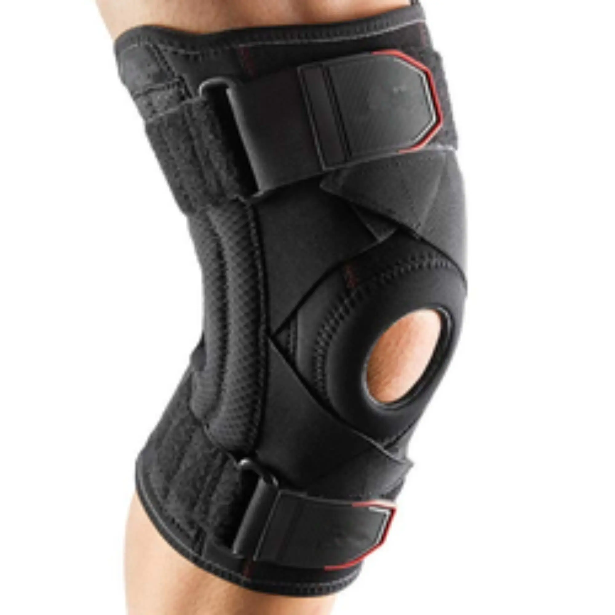 Wholesale Customized Adjustable Nylon Neoprene Knee Support Braces Sport Knee Guards with 4 Springs for Protection
