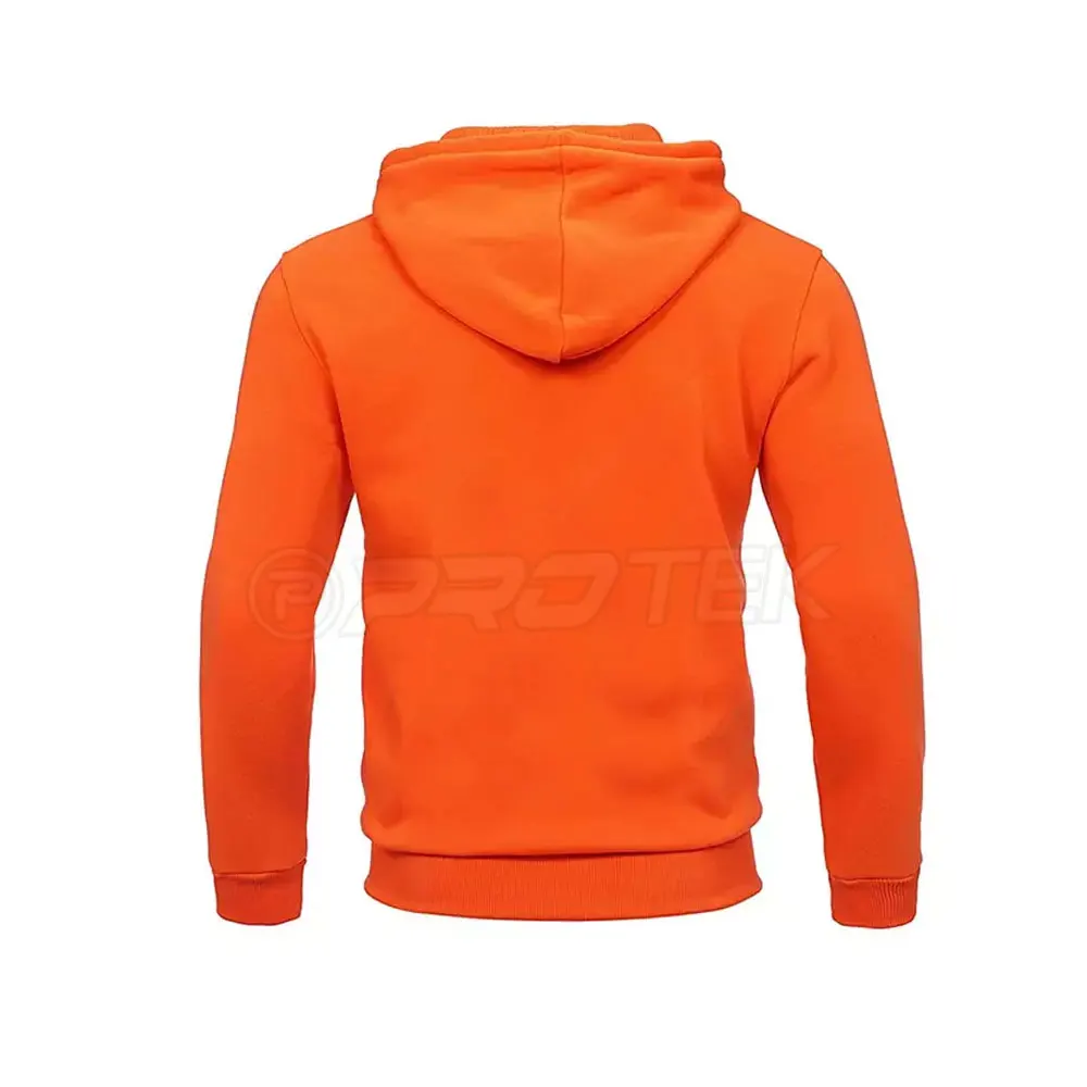 Casual Zipper Simple Blank Tracksuit For Men Orange Color Plain Men Tracksuit Set