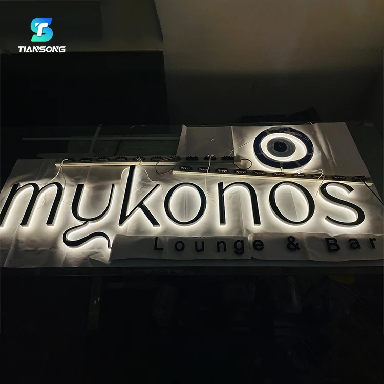 3D Acrylic Signage Led Name Logo For Business Custom High Quality Backlit Letter Sign