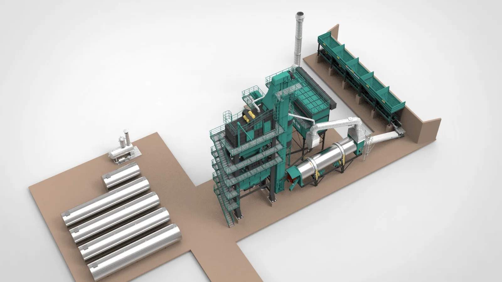 Стационарные асфальтовые заводы/асфальтовый барабанный завод