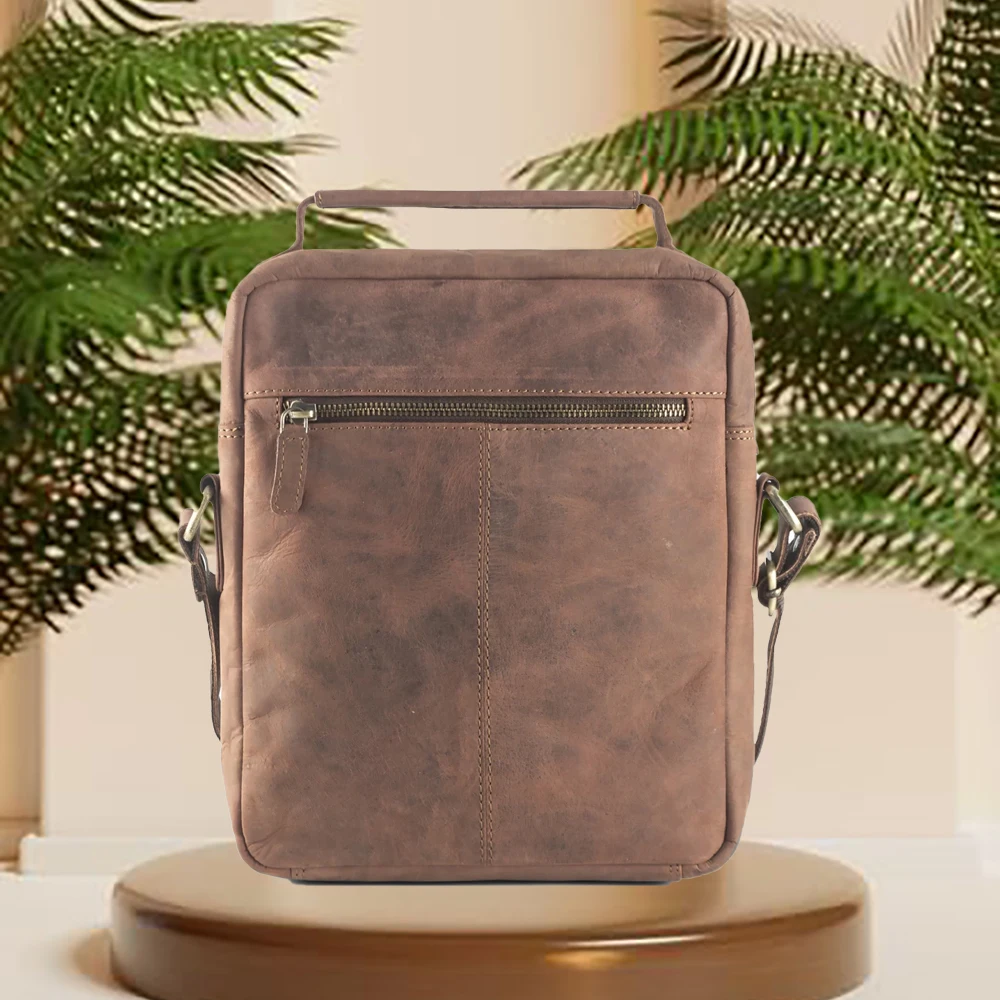 Men Genuine Leather Shoulder Bag Crossbody Purse Leather Satchel Pouch Men Side Bag Messenger Bag for Men shoulder