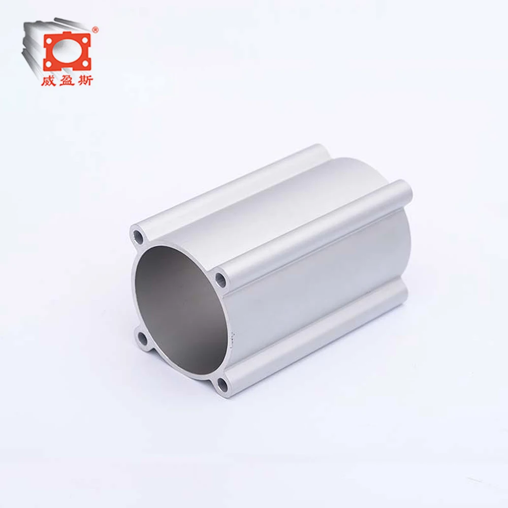 cheap price foldable  ISO 6431 pneumatic cylinder stroke aluminum tube aluminum square tube pneumatic cylinder