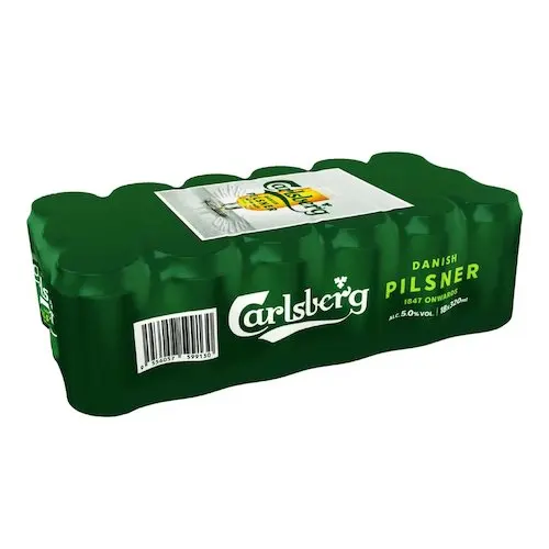 Оптовая продажа упаковка светлого пива Carlsberg