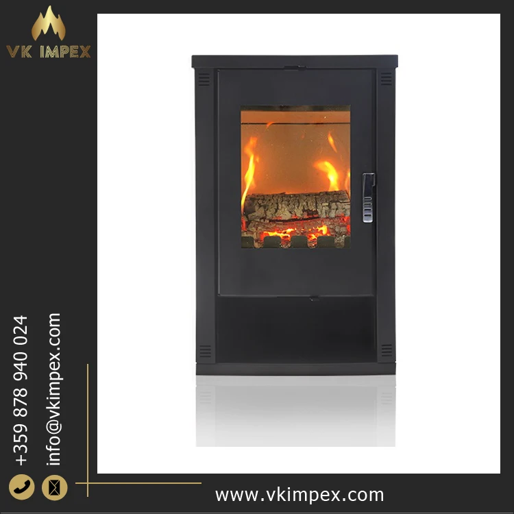 Direct Factory Price Top Quality High Heating Performance Elegant Design Steel Wood Burning Fireplaces from Bulgaria