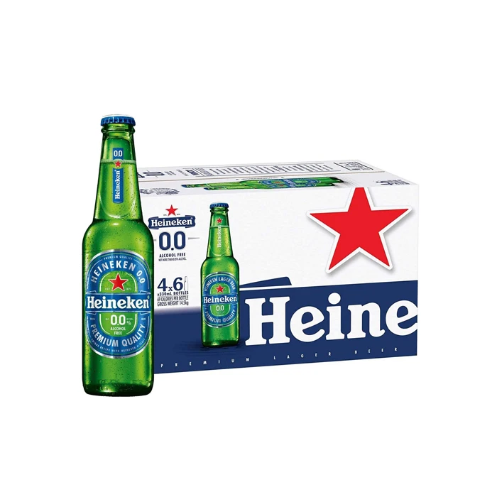 Heineken Larger 330ml Draft Beer Steam Lager in Bulk Box Packaging