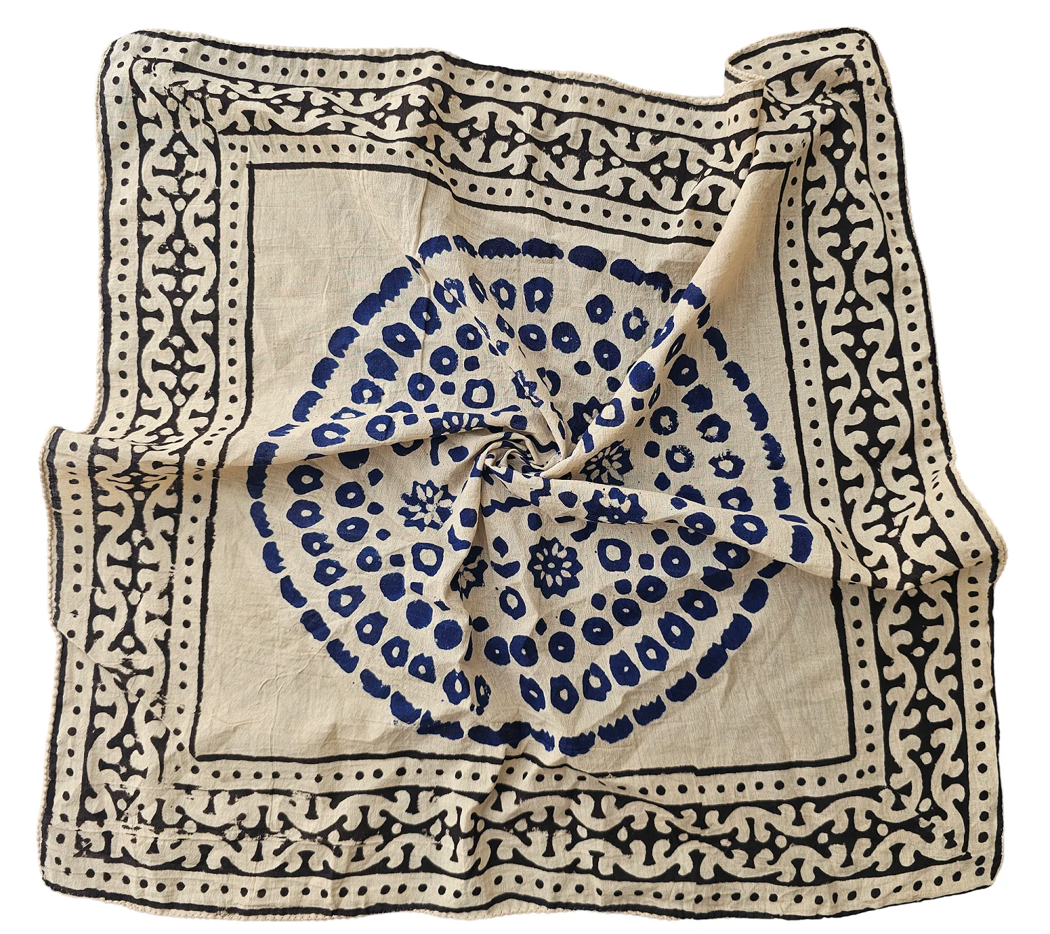 Bandana Head Scarf for Women Cotton Linen Feel Vintage Paisley Pattern Square Scarf Neck Scarf Hair for Women