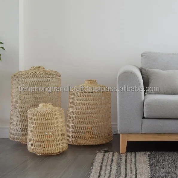 Bamboo Bedside Lamp 28cm For Bedroom Decorative Table Tamp Floor Lamp Desk Decoration Home Decoration