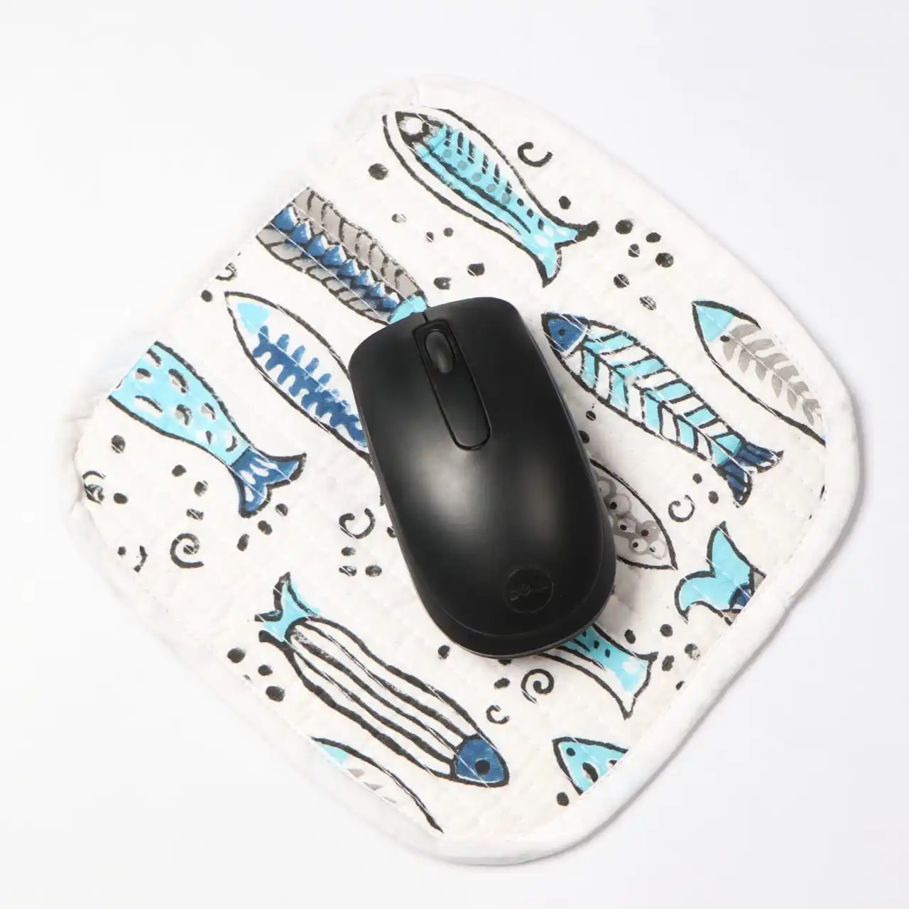 Wholesale Manufacture Exporter Floral Cotton Hand Block Printed  Computer Gaming  Mouse Pad