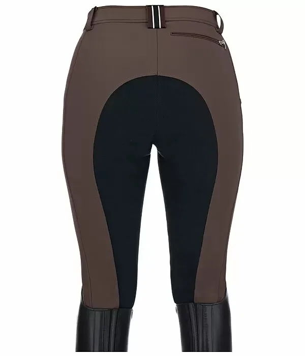 Beige Faux Leather Suede Full Seat Equestrian seasonal trendy Horse Riding Breeches at direct factory Prices