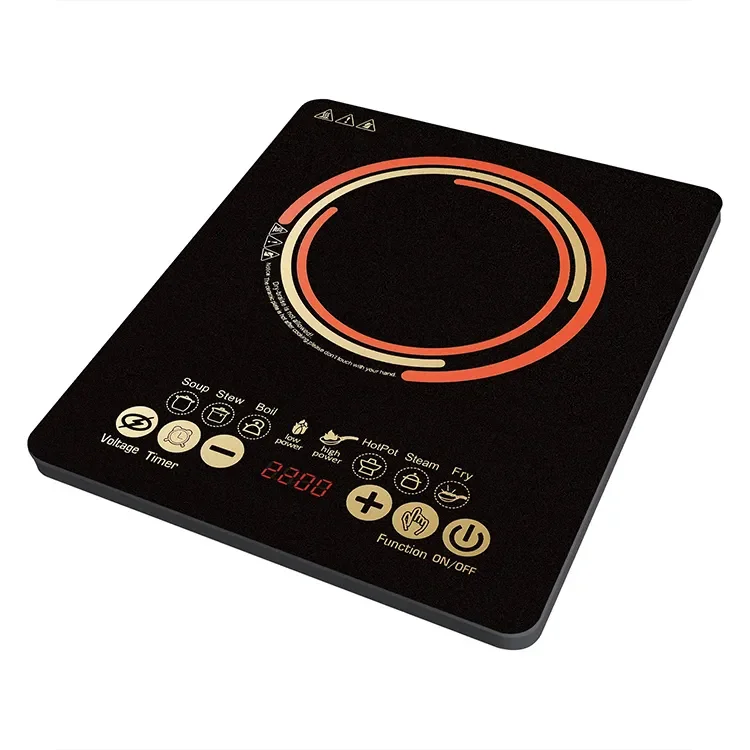 OEM Hot Sale Single Burner 2200W Sensor Touch Control Premium Electric Induction Cooktop